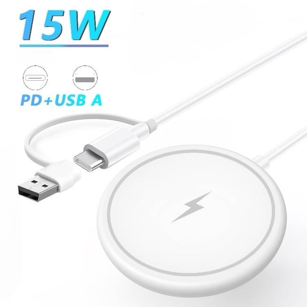 Magnetic MagSafe Wireless Charger, 15W Magnetic Compatible with iPhone 16/15/14